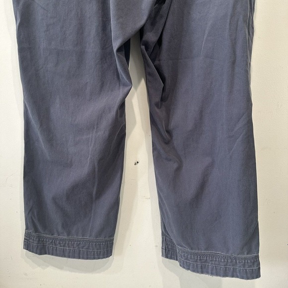 Duluth Trading Flex Ballroom Khakis Mens 40x30 Blue Canvas Pants Workwear - Picture 8 of 10